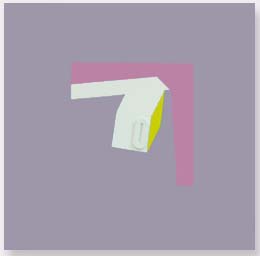 Ermanno Leinardi 2004 - spazio ambiguo - acrilico su tela  cm 40 x 40